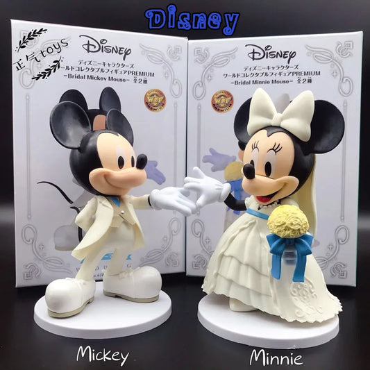 12Cm Disney Cartoon Cute Minnie Mouse and Mickey Mouse Gifts Dolls- Kids Toy Figures- Kids Gift