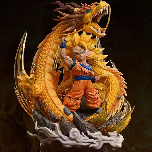Dragon Ball Z Figure Goku Action Figures Dragon Fist Explosion 14CM Collectible Model  Statue